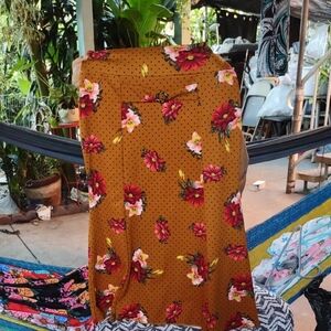 Floral Polka Dot Women's Skirt